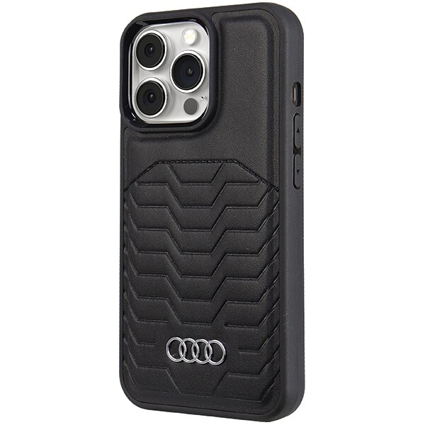 Audi syntetisk lærveske med MagSafe for iPhone 13 Pro / 13 - svart