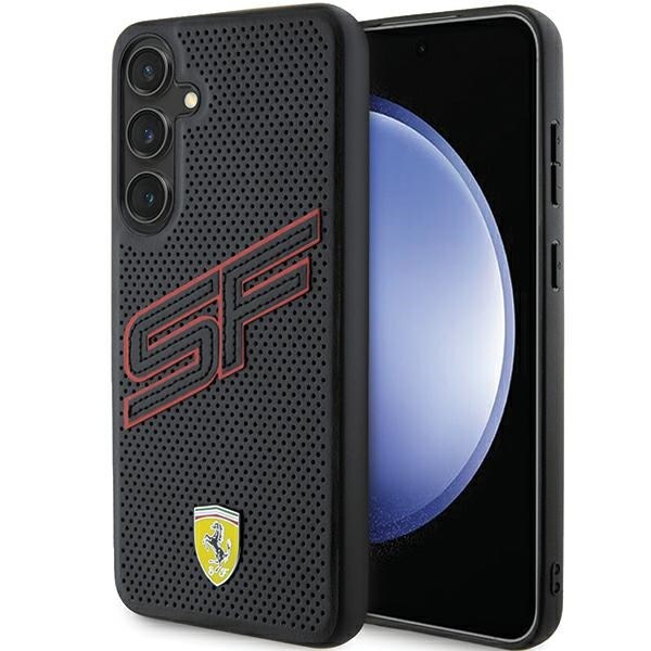 Ferrari Big SF perforert etui for Samsung Galaxy S24+ - svart