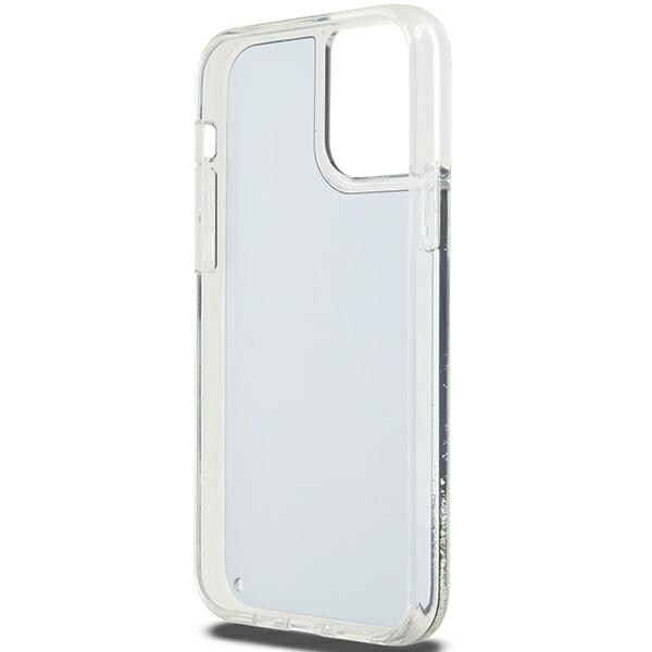 DKNY Liquid Glitter Big Logo iPhone 12 Pro/12-etui - svart