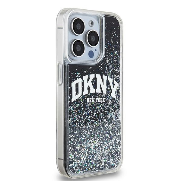 DKNY Liquid Glitter Big Logo iPhone 13 Pro / 13-etui - svart