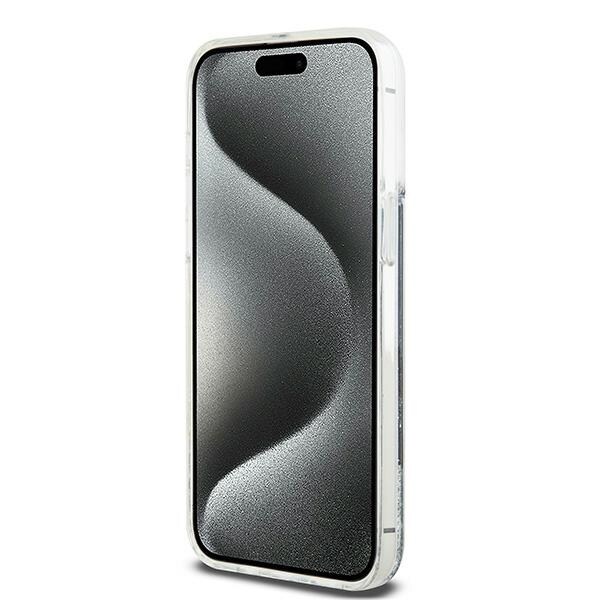 DKNY Liquid Glitter Big Logo iPhone 13 Pro Max-etui - svart