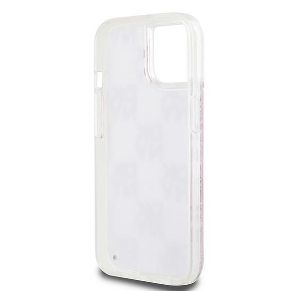 DKNY Liquid Glitter Multilogo-etui for iPhone 15 / 14 / 13 - rosa