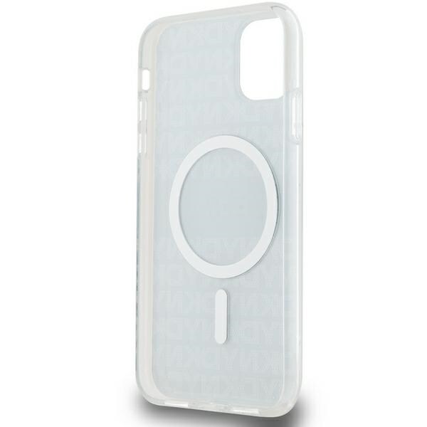DKNY IML Mono & Stripe MagSafe-etui for iPhone 11 / Xr - svart