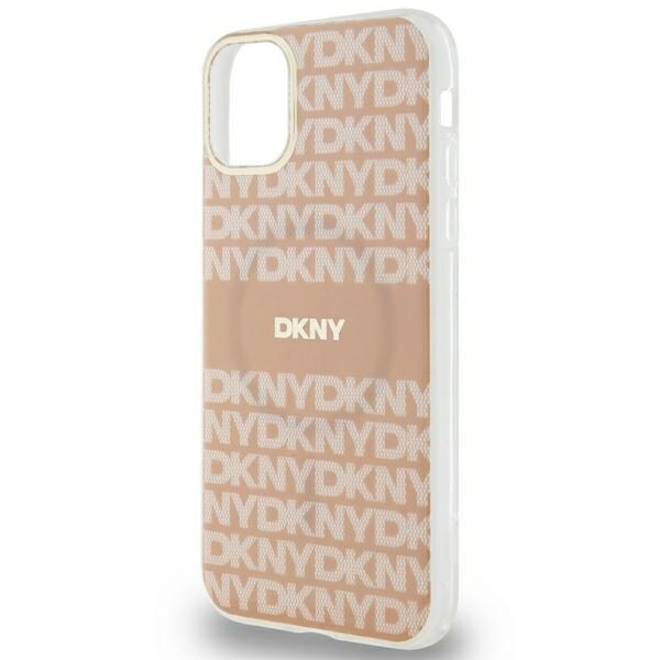 DKNY IML Mono & Stripe MagSafe-etui for iPhone 11 / Xr - rosa