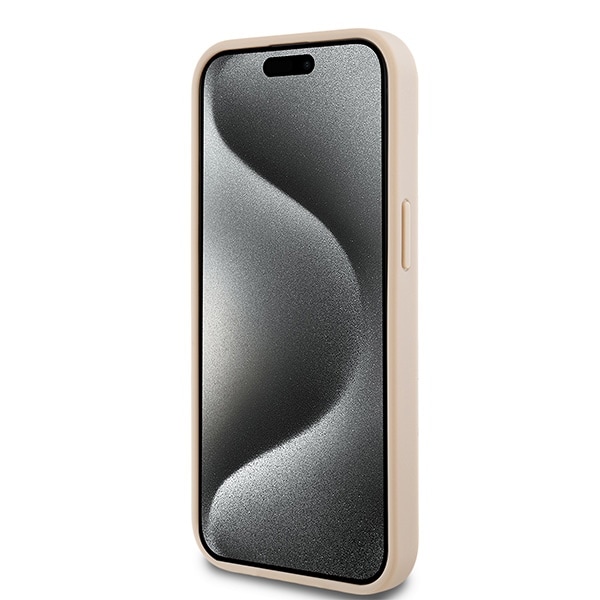 DKNY læretui med ensfarget stripe og metalllogo til $ 0000010n 15 Plus / 14 Plus - Rosa