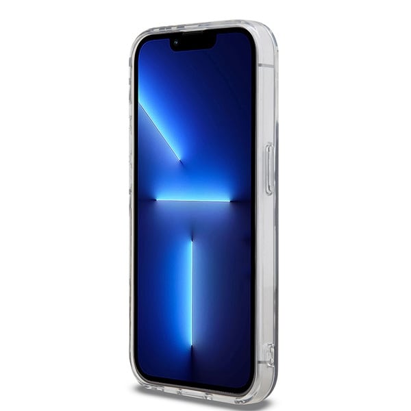 DKNY IML rutete monomønstret etui til iPhone 15 Pro Max - svart