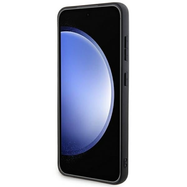 DKNY læretui med monostripe og metalllogo til Samsung Galaxy S24 - svart