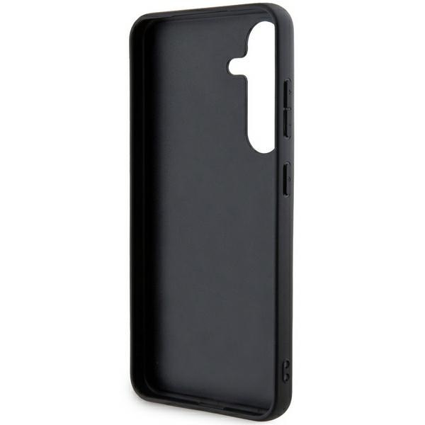DKNY læretui med monostripe og metalllogo til Samsung Galaxy S24 - svart