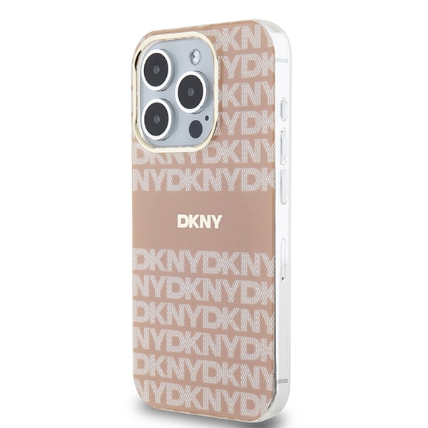 DKNY IML Mono & Stripe MagSafe-etui for iPhone 13 Pro Max - rosa