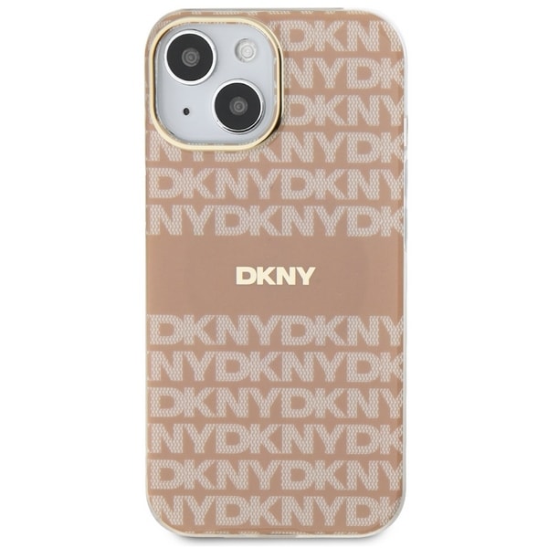 DKNY IML Mono & Stripe MagSafe-etui for iPhone 15 / 14 / 13 - rosa