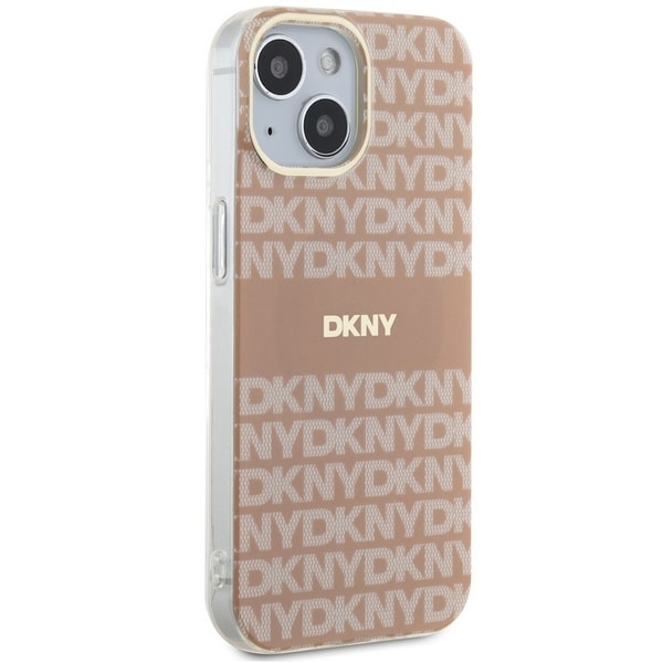 DKNY IML Mono & Stripe MagSafe-etui for iPhone 15 / 14 / 13 - rosa