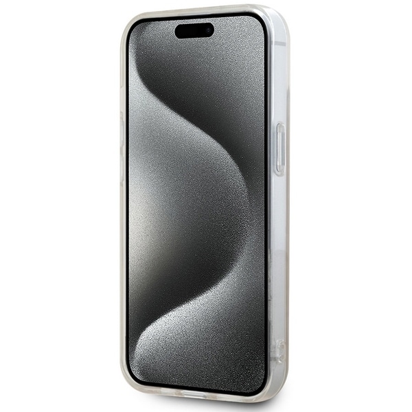 DKNY IML Mono & Stripe MagSafe-etui for iPhone 15 / 14 / 13 - rosa