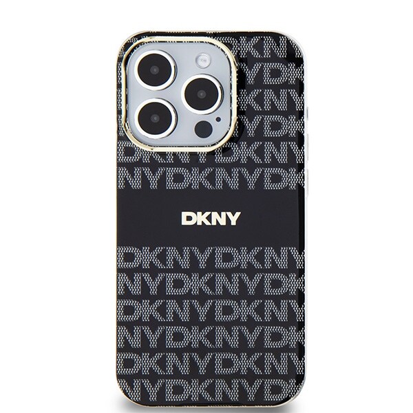 DKNY IML Mono & Stripe MagSafe-etui for iPhone 14 Pro Max - svart