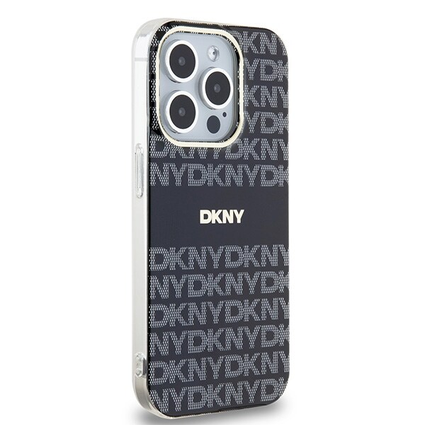 DKNY IML Mono & Stripe MagSafe-etui for iPhone 14 Pro Max - svart