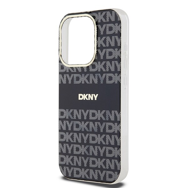 DKNY IML Mono & Stripe MagSafe-etui for iPhone 14 Pro Max - svart