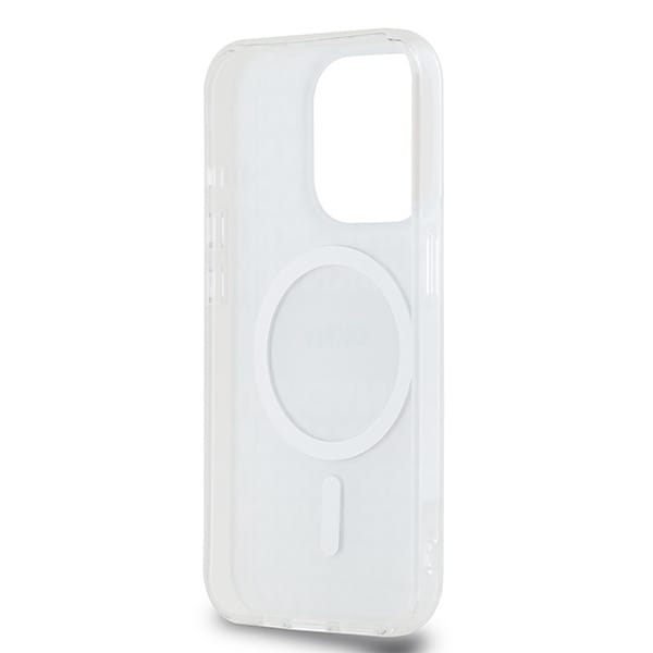 DKNY IML Mono & Stripe MagSafe-etui for iPhone 15 Pro Max - beige