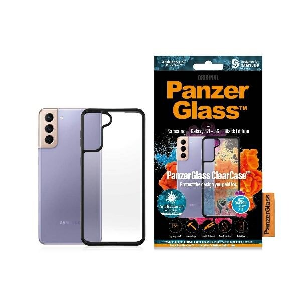 PanzerGlass ClearCase-etui for Samsung Galaxy S21+ - gjennomsiktig og svart