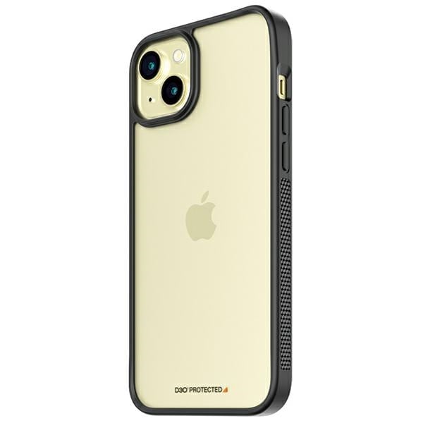 PanzerGlass ClearCase-etui for iPhone 15 Plus / 14 Plus med militær sertifisering - klart og svart