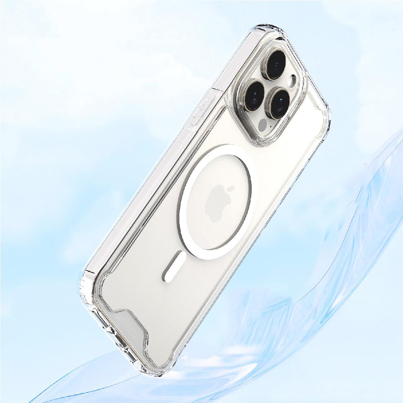 MagSafe-etui med klart hjørne for iPhone 16 Pro Max - klart