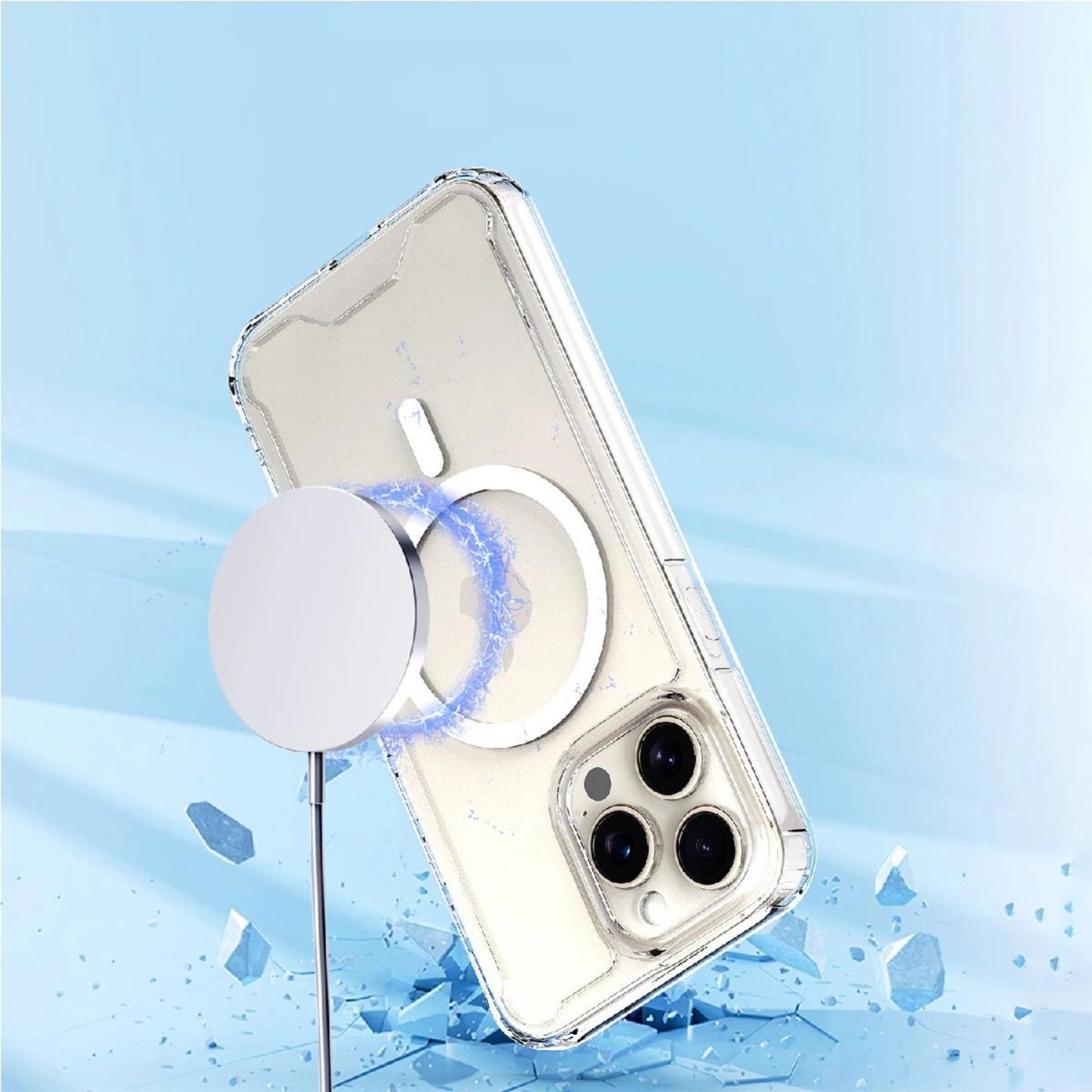 MagSafe-etui med klart hjørne for iPhone 16 - Klar