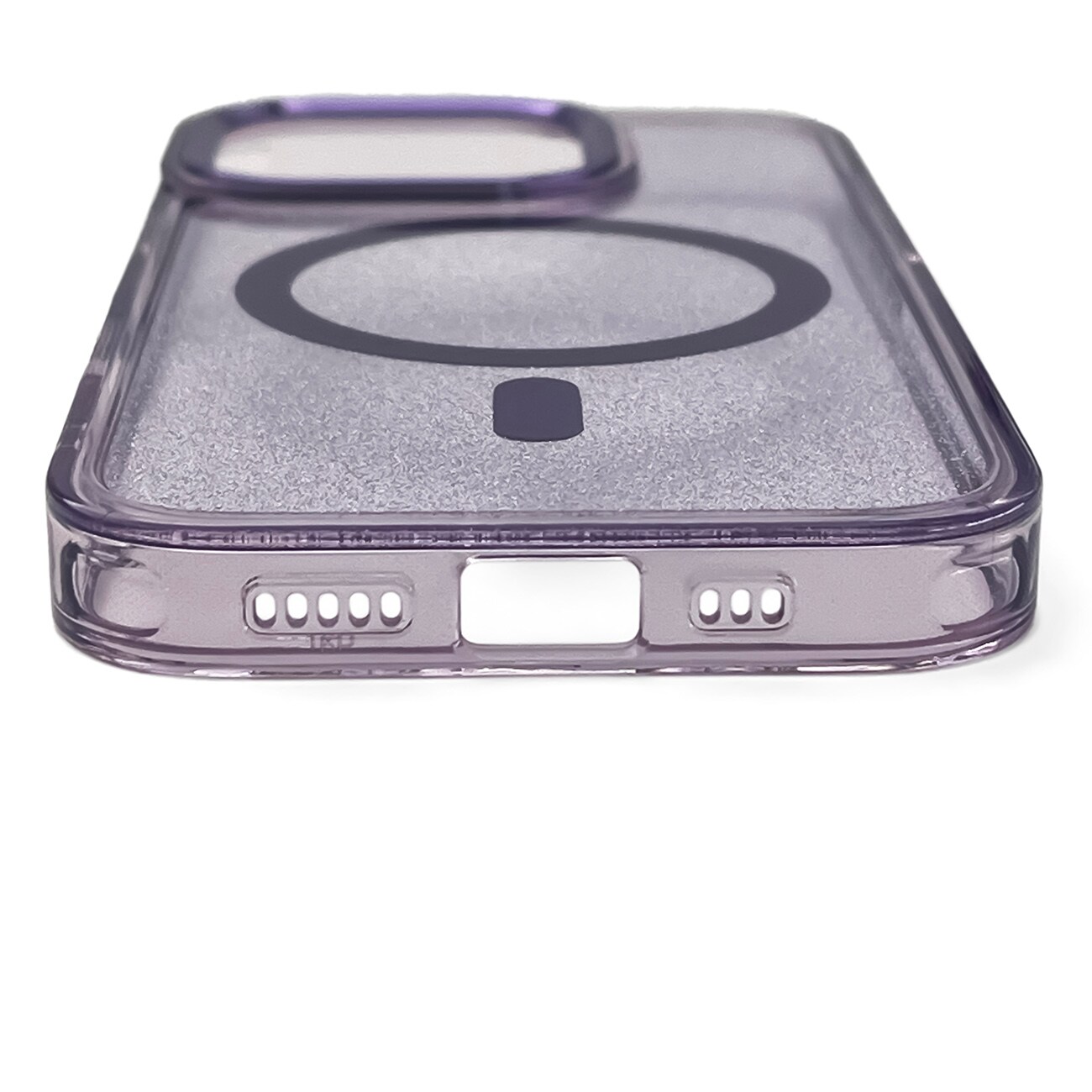 Glitteretui MagSafe for iPhone 16 Plus - lilla med glitter