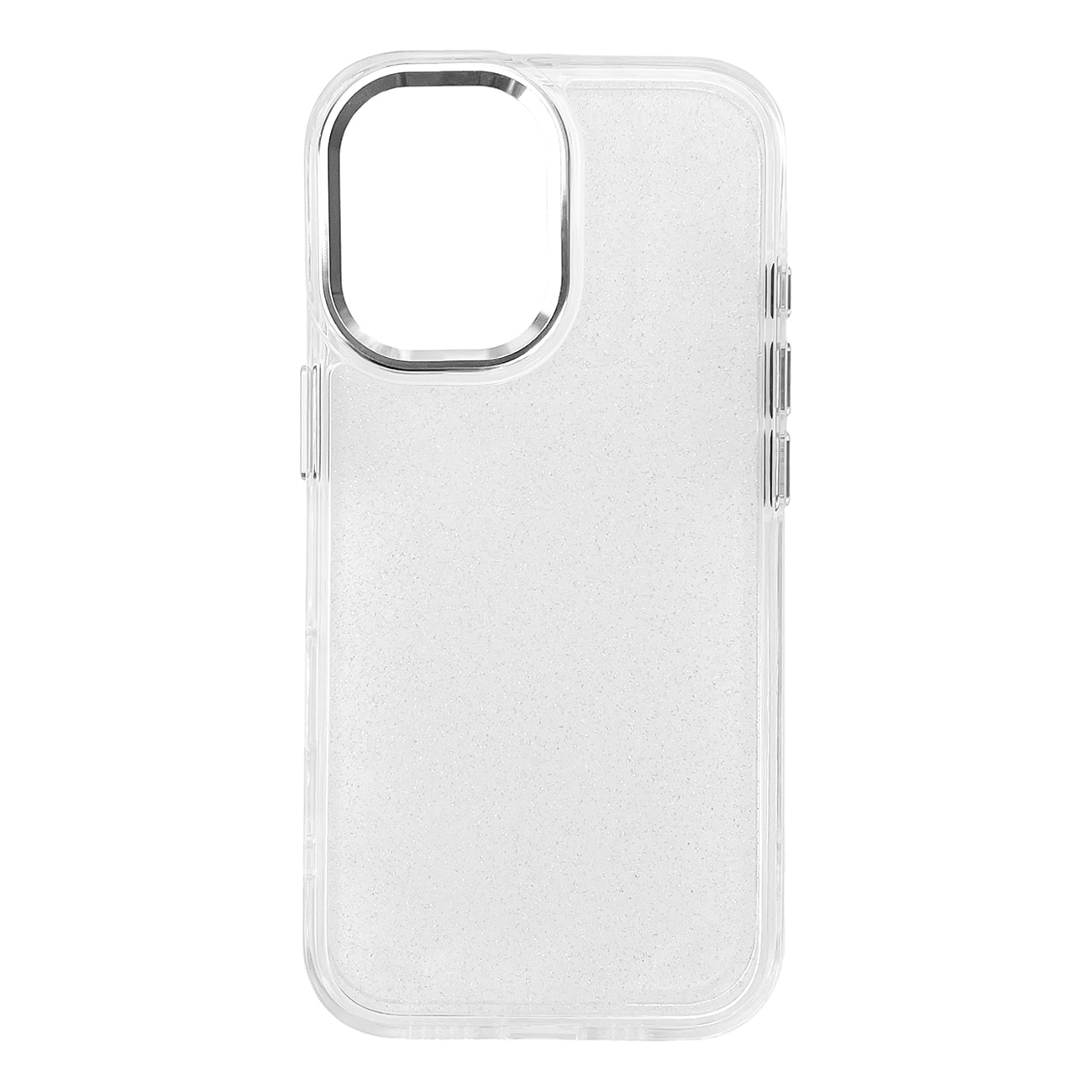 Glitteretui til iPhone 16 - gjennomsiktig med glitter