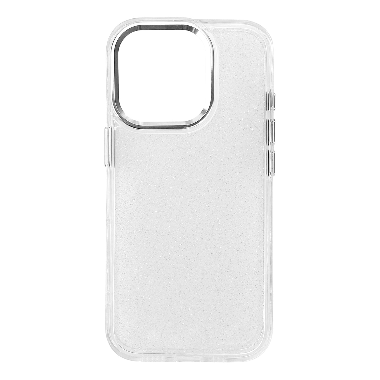 Glitterveske til iPhone 16 Pro - gjennomsiktig med glitter