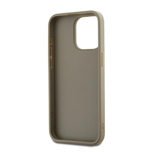 DKNY Wrist Strap Stock Logo-etui for iPhone 15 Pro - beige