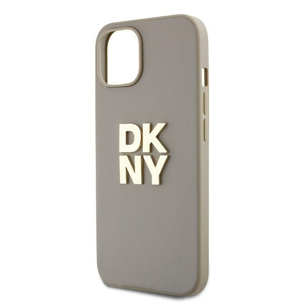 DKNY håndleddsstropp Stock Logo etui for iPhone 15 / 14 / 13 - beige