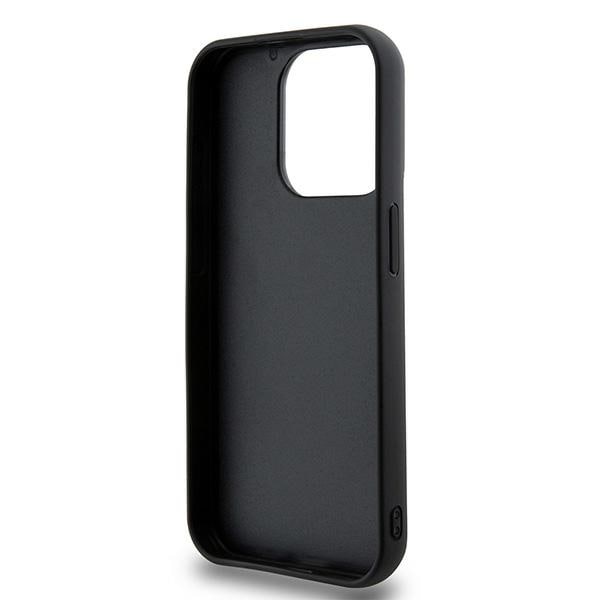 DKNY 3D gummideksel med gjentatt mønster for iPhone 15 Pro Max - svart