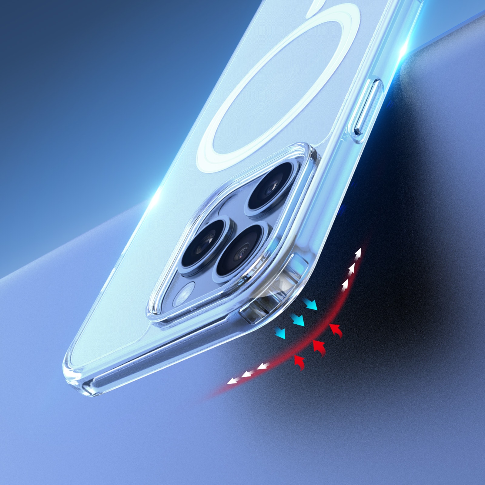 Dux Ducis Clin Mag-etui med MagSafe for iPhone 16 Pro Max - gjennomsiktig