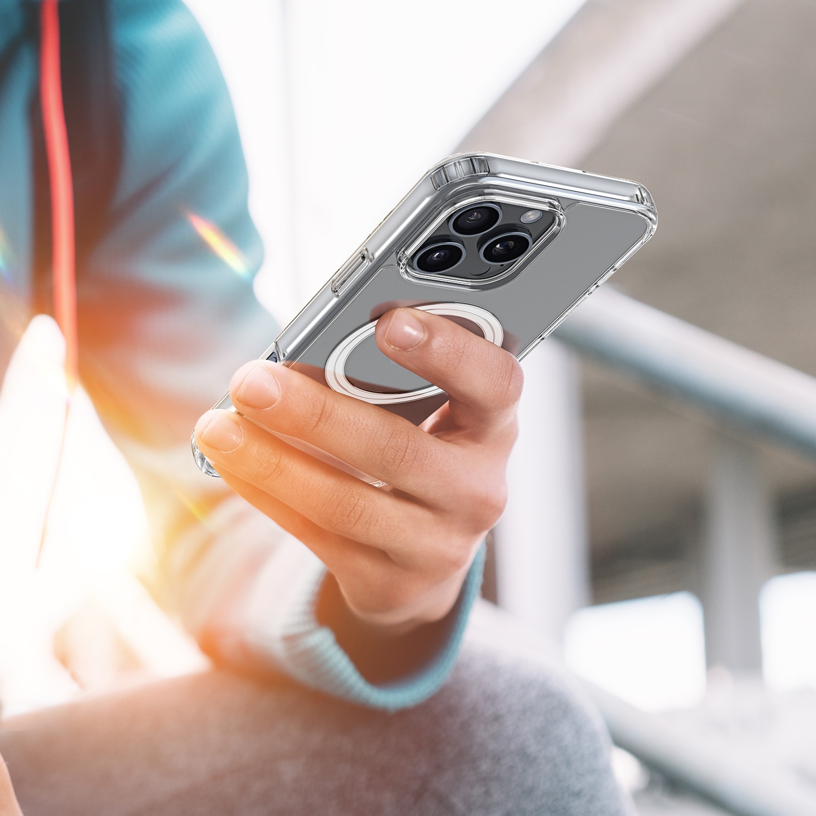 Dux Ducis Clin Mag-etui med MagSafe for iPhone 16 Pro Max - gjennomsiktig