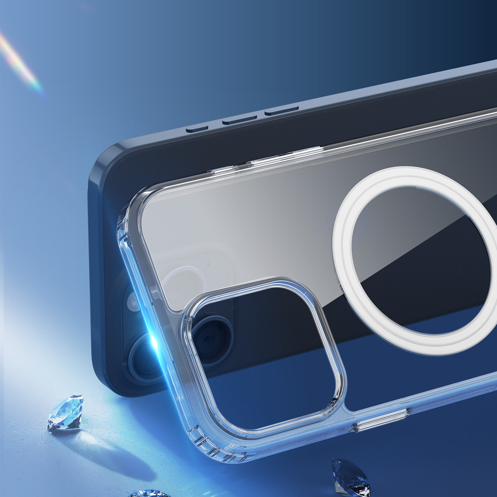 Dux Ducis Clin Mag-etui med MagSafe for iPhone 16 Pro Max - gjennomsiktig