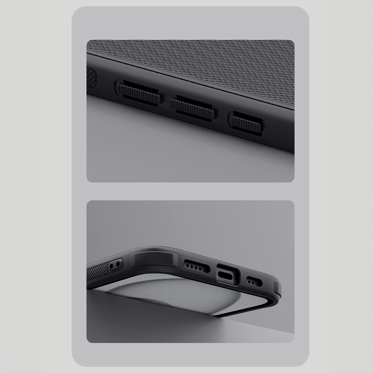 Nillkin Super Frosted Shield Pro magnetisk etui for iPhone 16 - svart