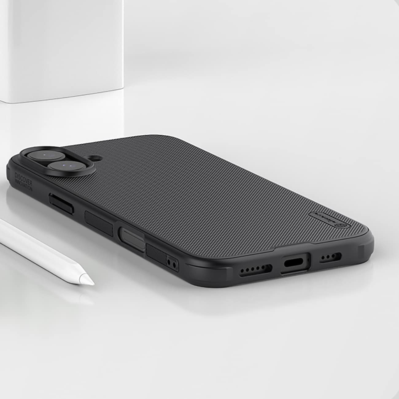 Nillkin Super Frosted Shield Pro magnetisk etui for iPhone 16 - svart