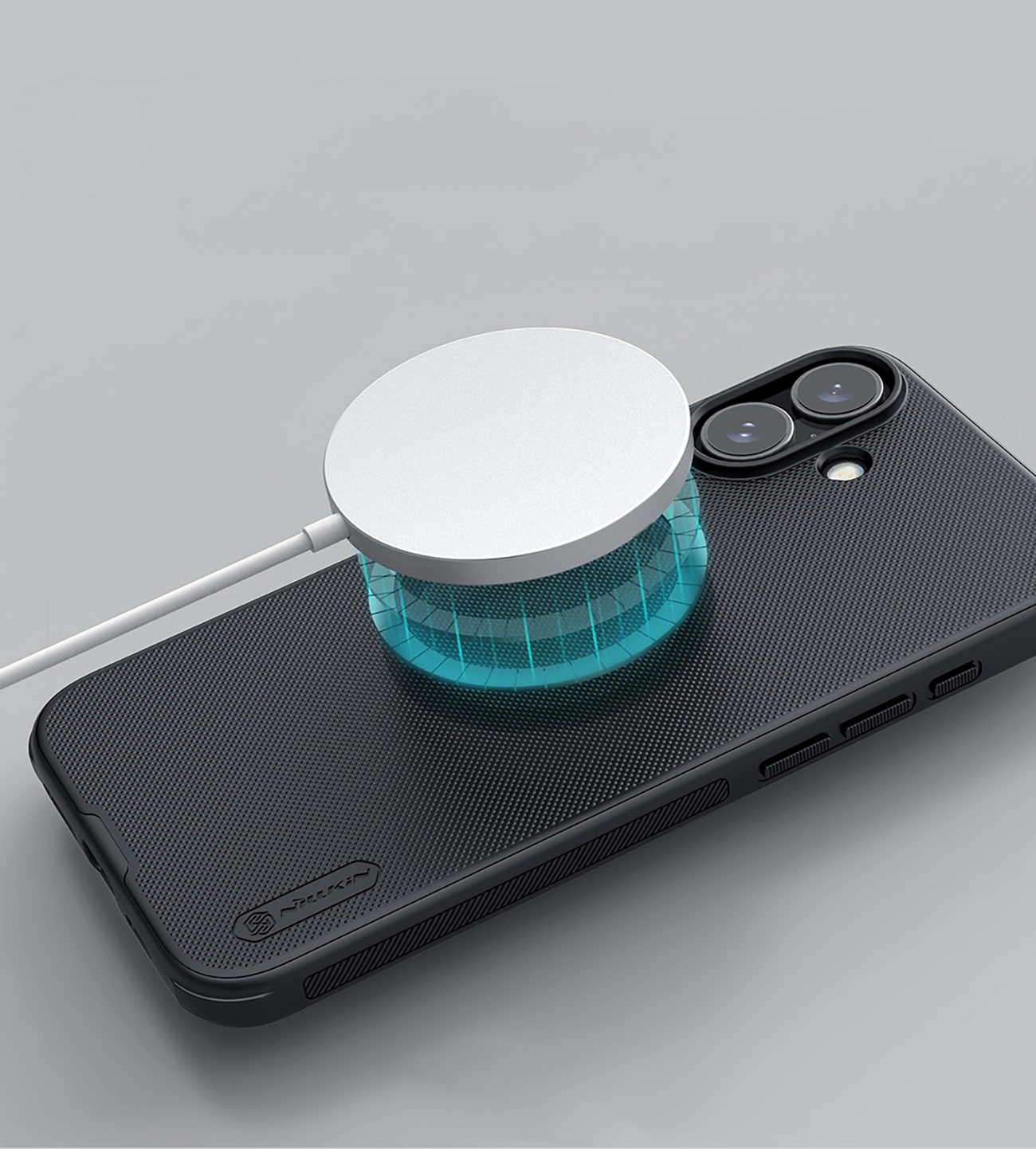 Nillkin Super Frosted Shield Pro magnetisk etui for iPhone 16 - svart