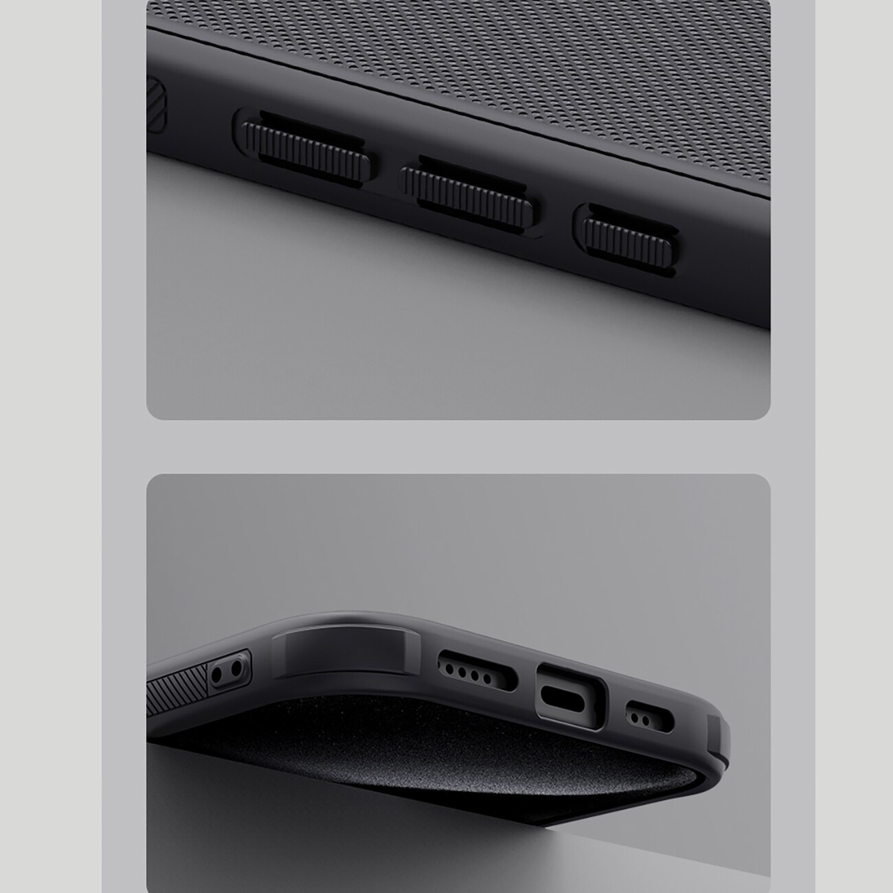 Nillkin Super Frosted Shield Pro-etui for iPhone 16 Pro - svart