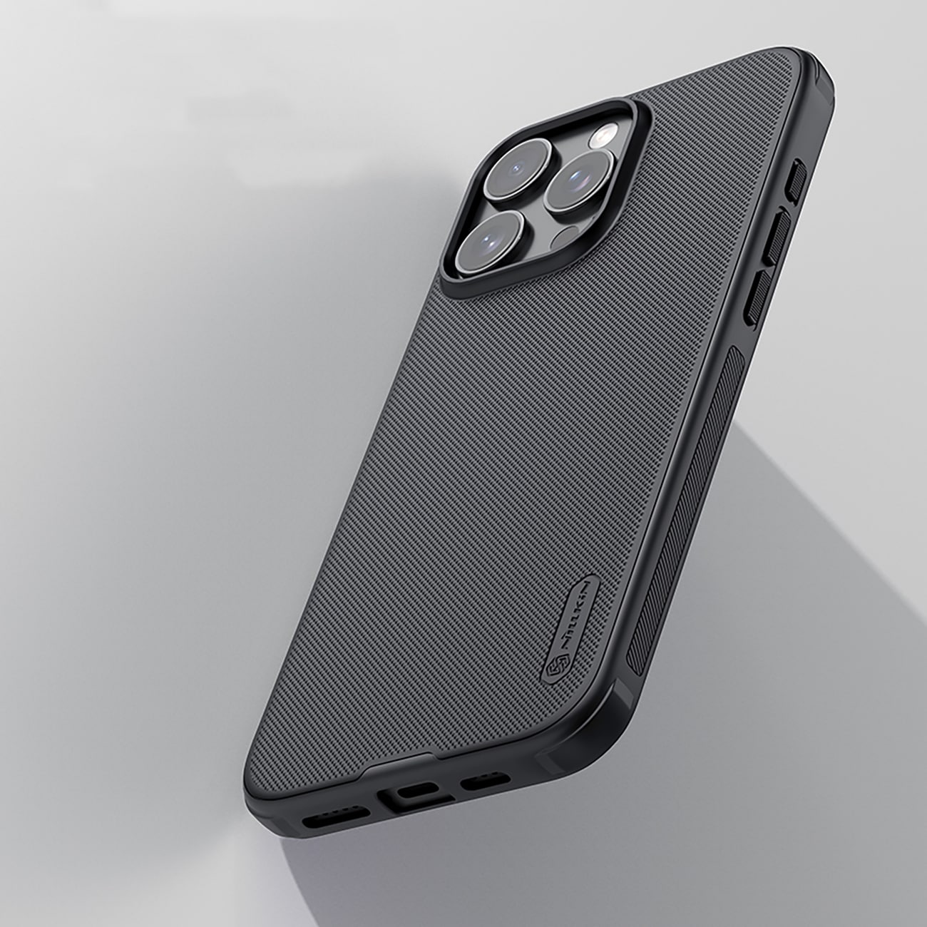 Nillkin Super Frosted Shield Pro-etui for iPhone 16 Pro - svart