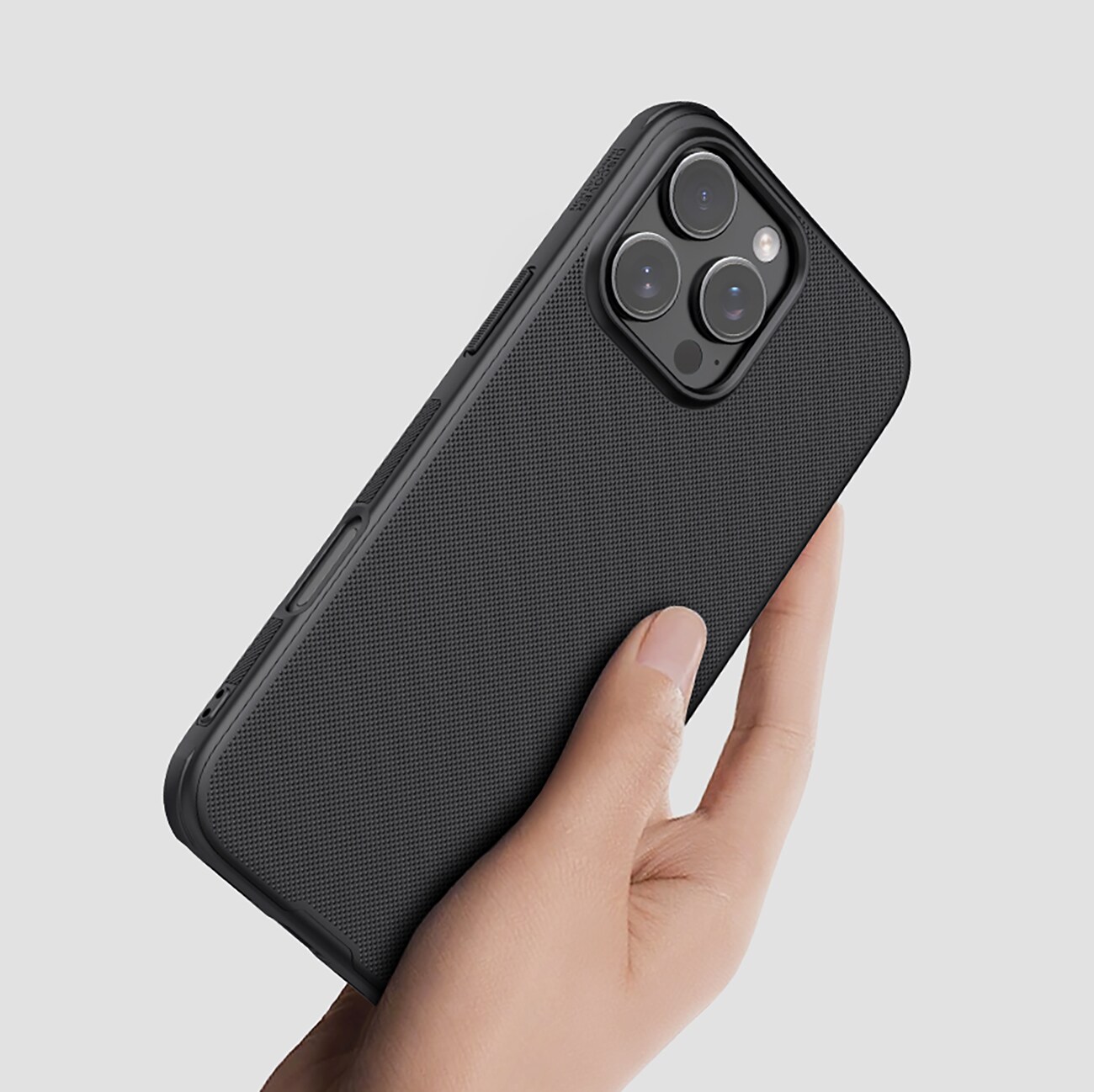 Nillkin Super Frosted Shield Pro-etui for iPhone 16 Pro - svart