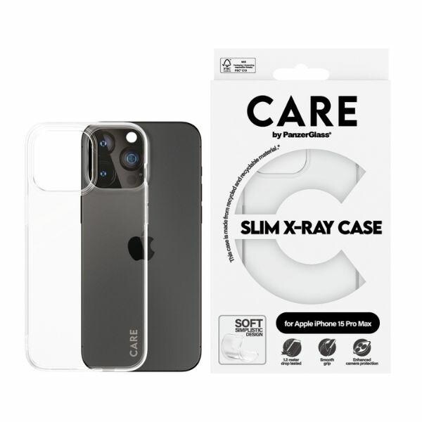 CARE by PanzerGlass Slim X-Ray-etui for iPhone 15 Pro Max - Klar