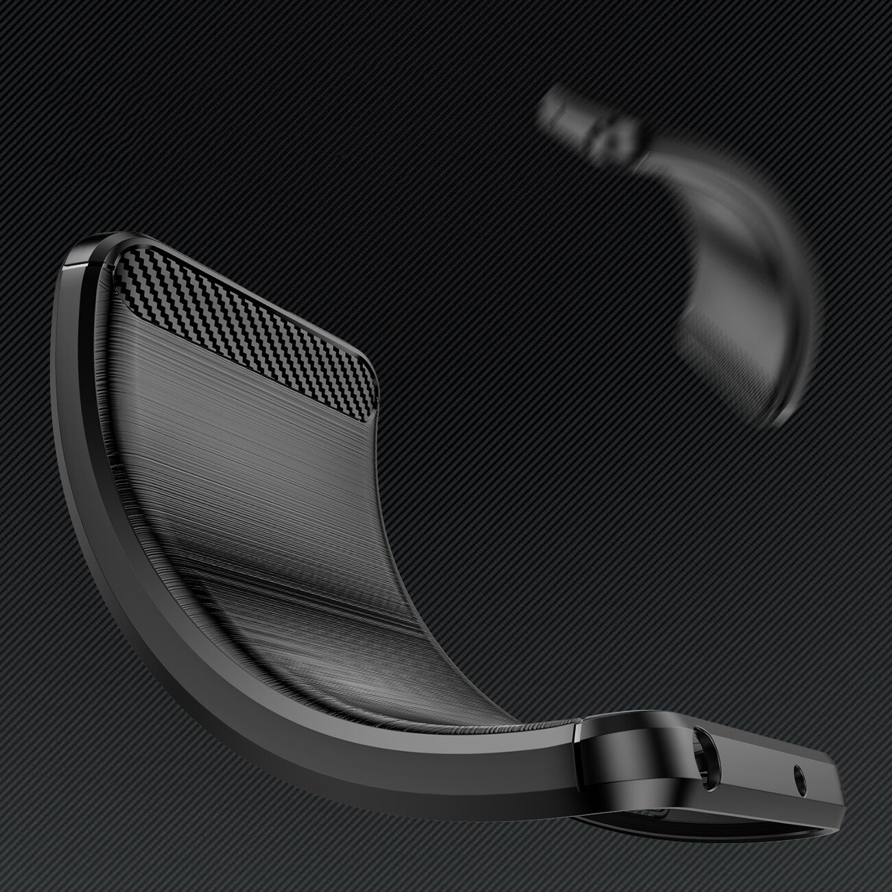 Karbonveske for iPhone 16 Pro - svart