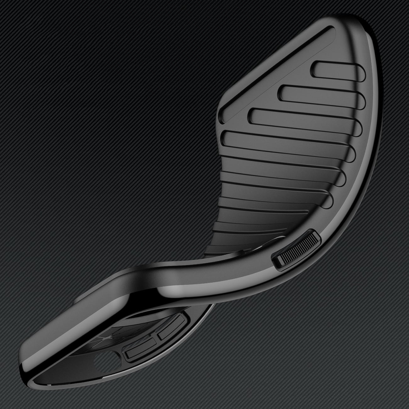 Thunder Case for iPhone 16 Pro silikonetui - svart