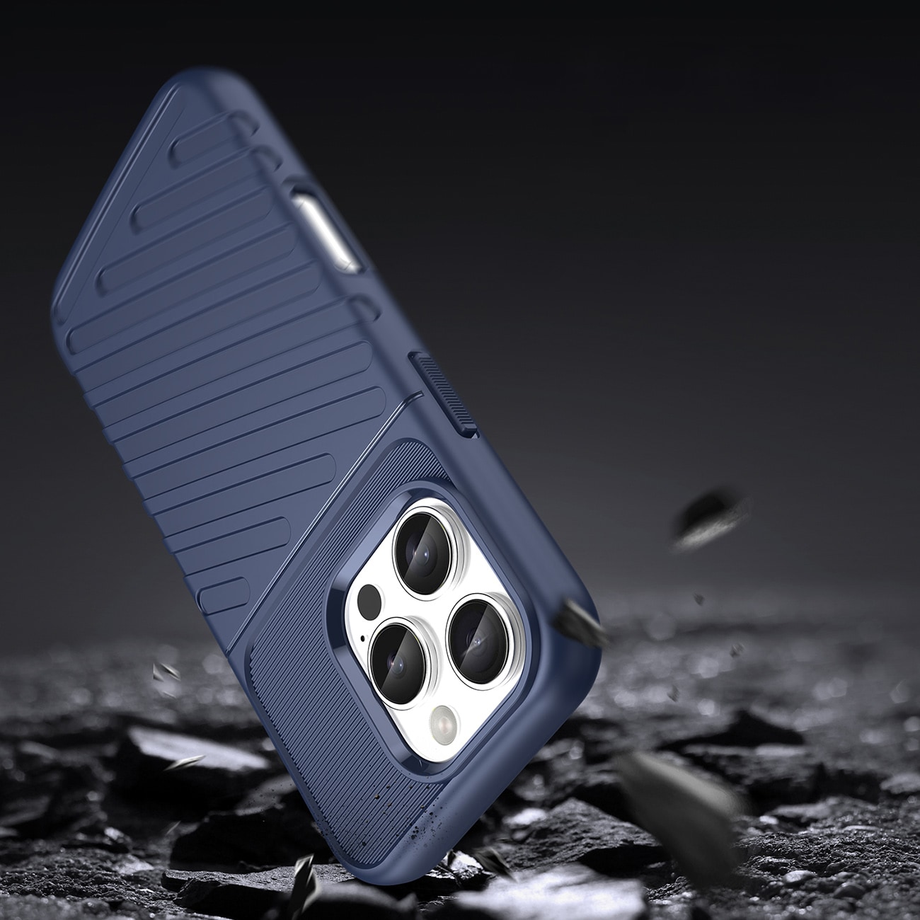 Thunder Case for iPhone 16 Pro silikonveske - blå