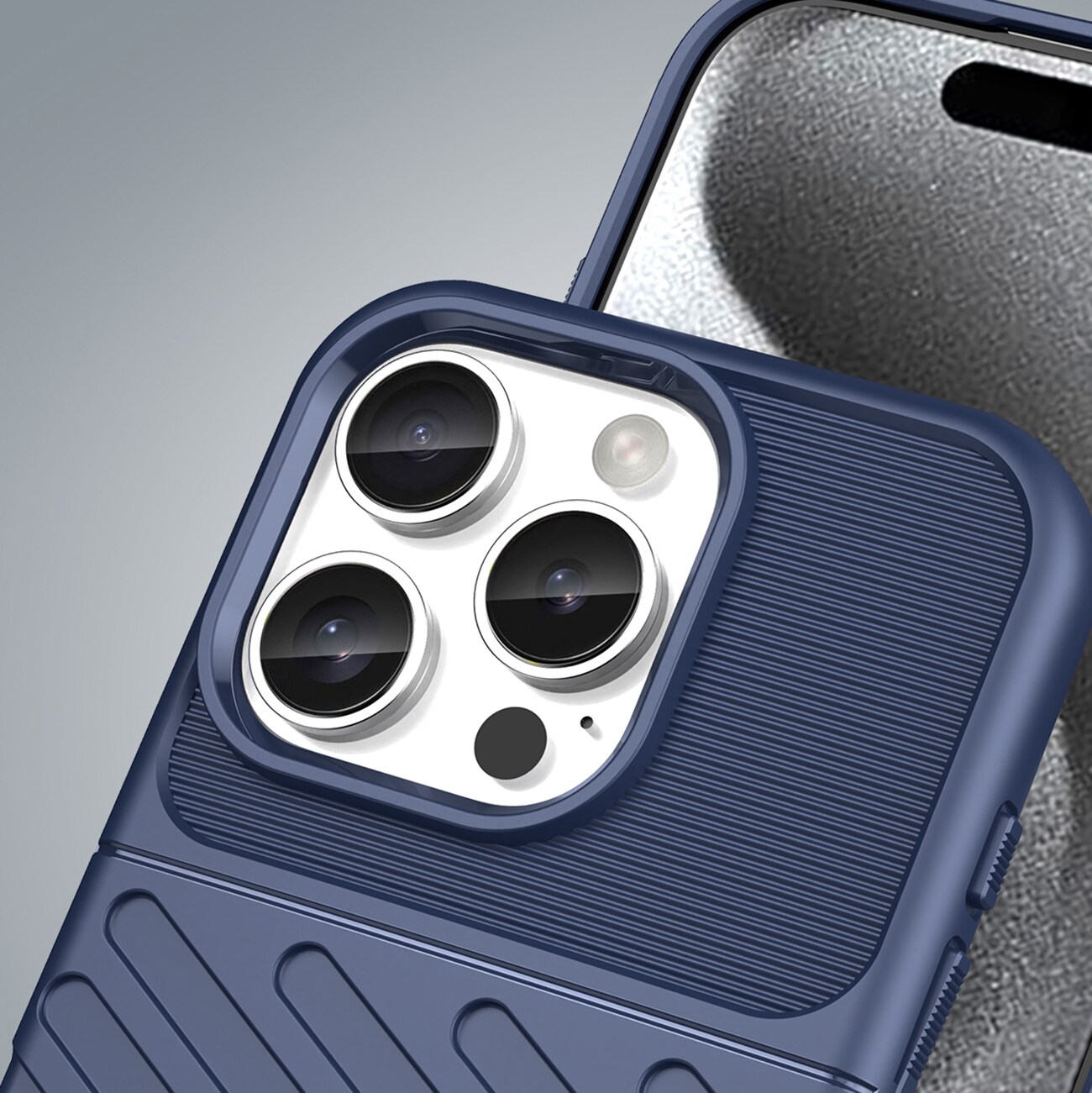 Thunder Case for iPhone 16 Pro silikonveske - blå