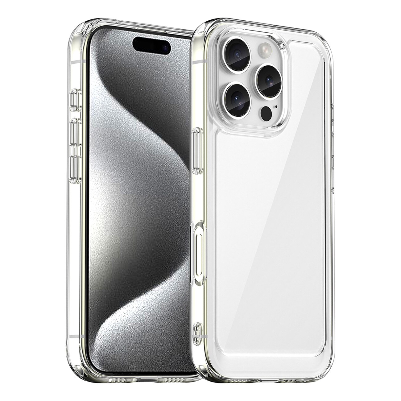 Outer Space-etui med gelramme for iPhone 16 Pro Max - Klar