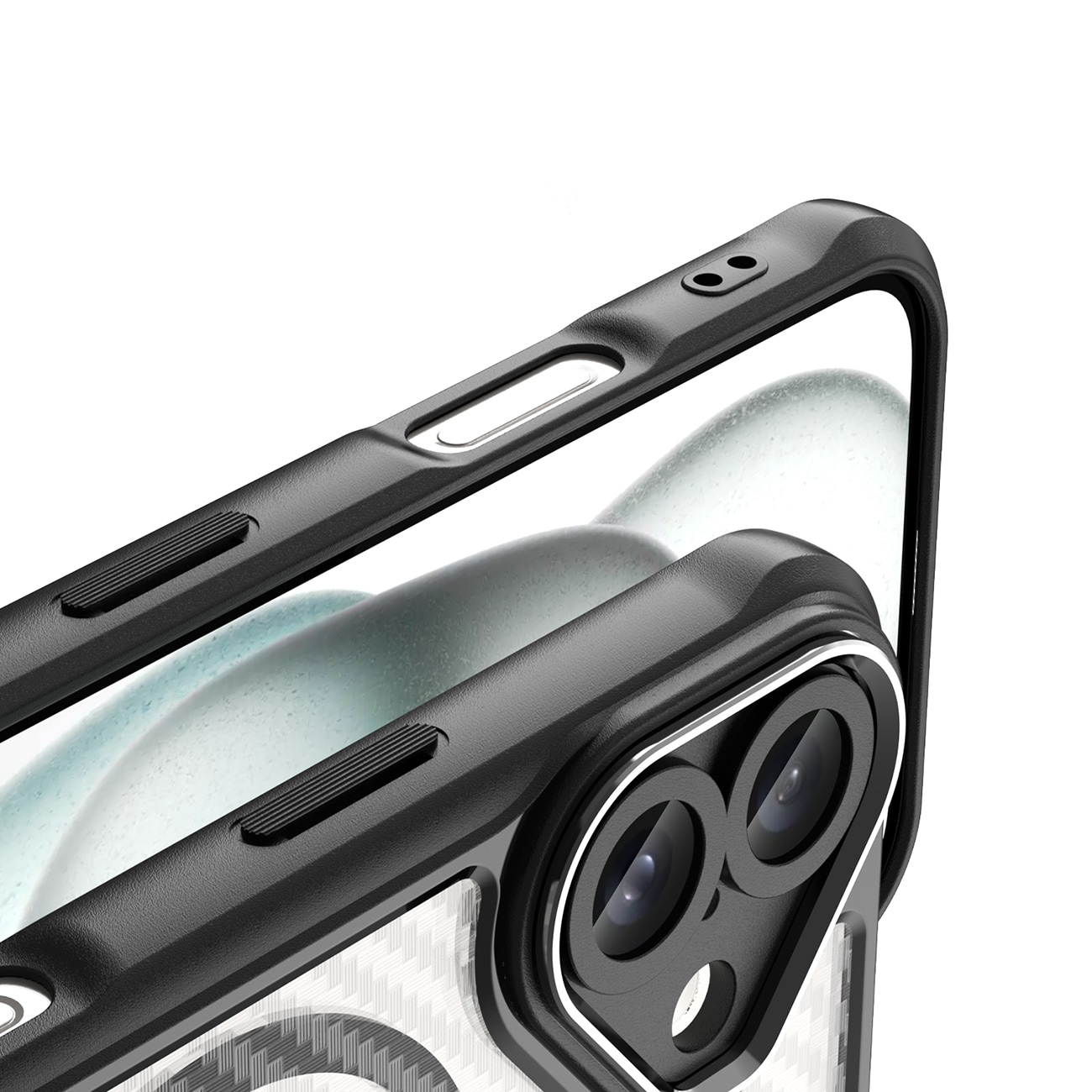 Leading Series MagSafe silikonetui for iPhone 16 - svart