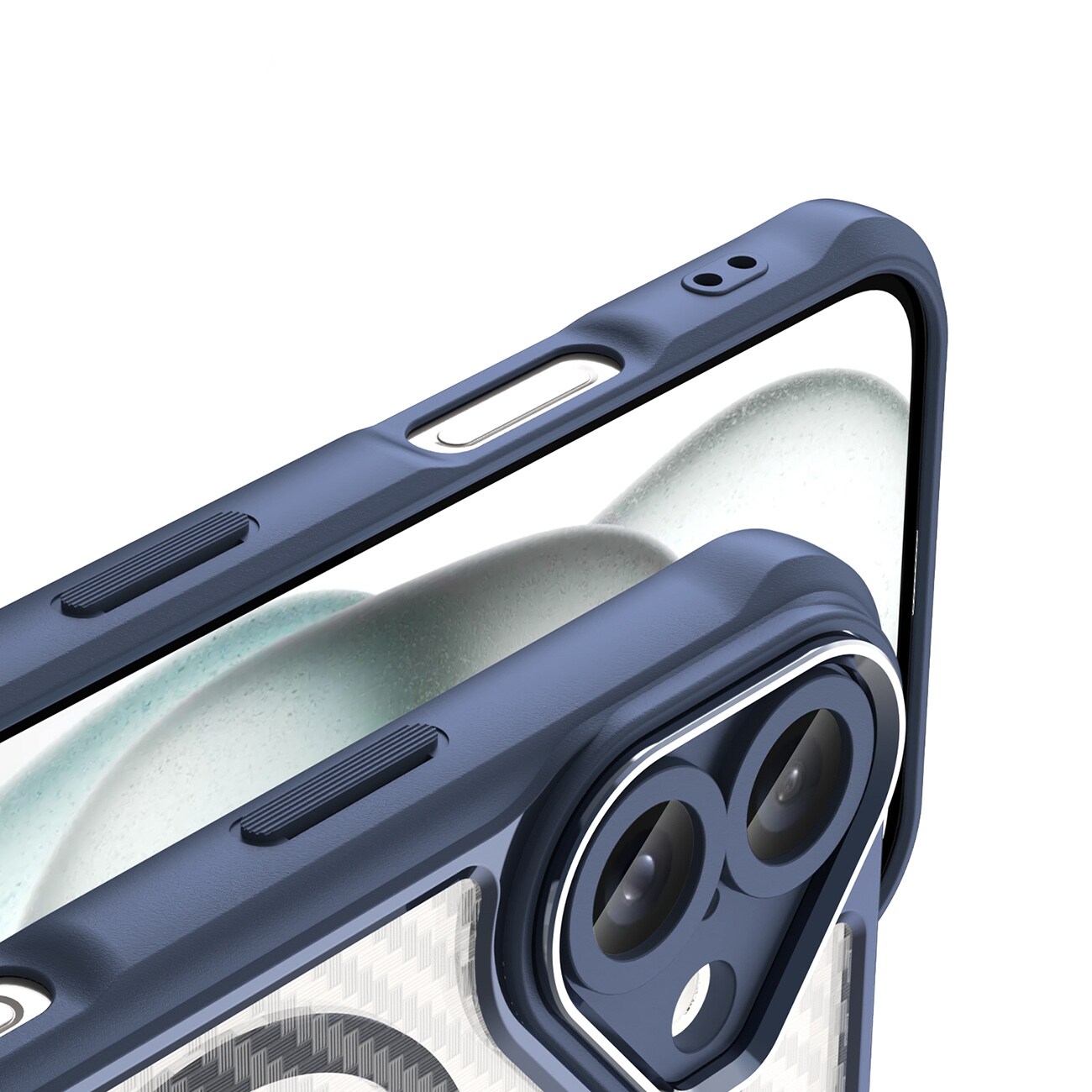 Leading Series MagSafe silikonetui for iPhone 16 Plus - blå