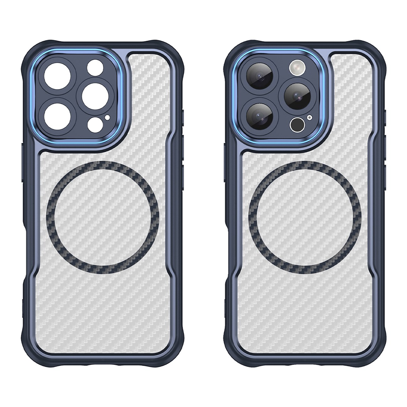 Leading Series MagSafe silikonetui for iPhone 16 Pro - blå