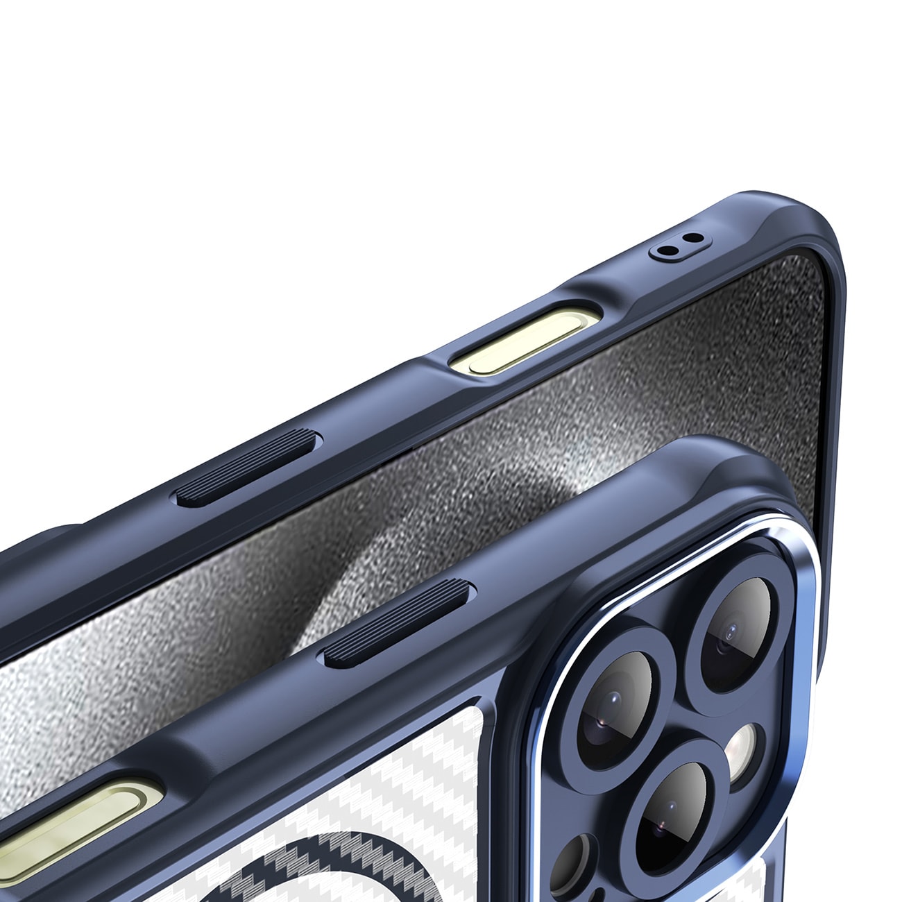 Leading Series MagSafe silikonetui for iPhone 16 Pro - blå