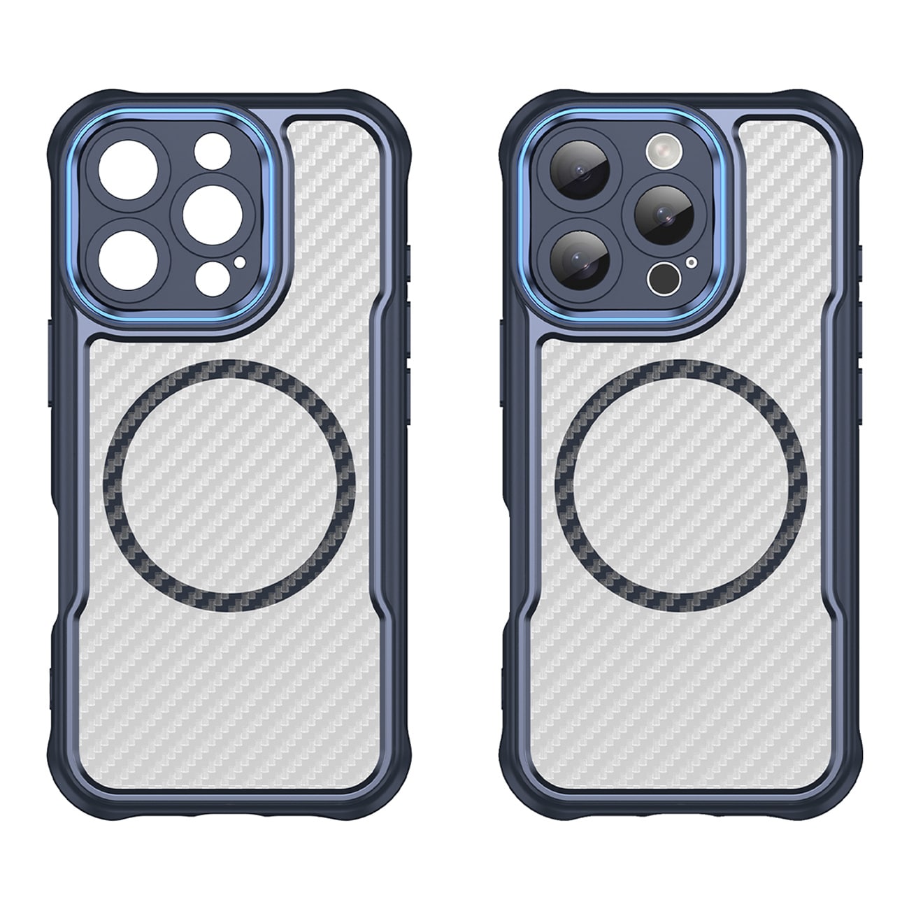 Leading Series MagSafe silikonetui for iPhone 16 Pro Max - blå
